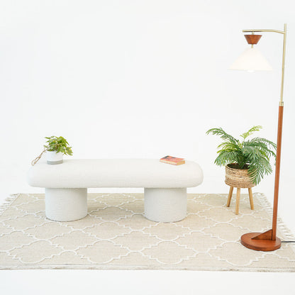 Randolph Ivory Boucle Bench – view 4