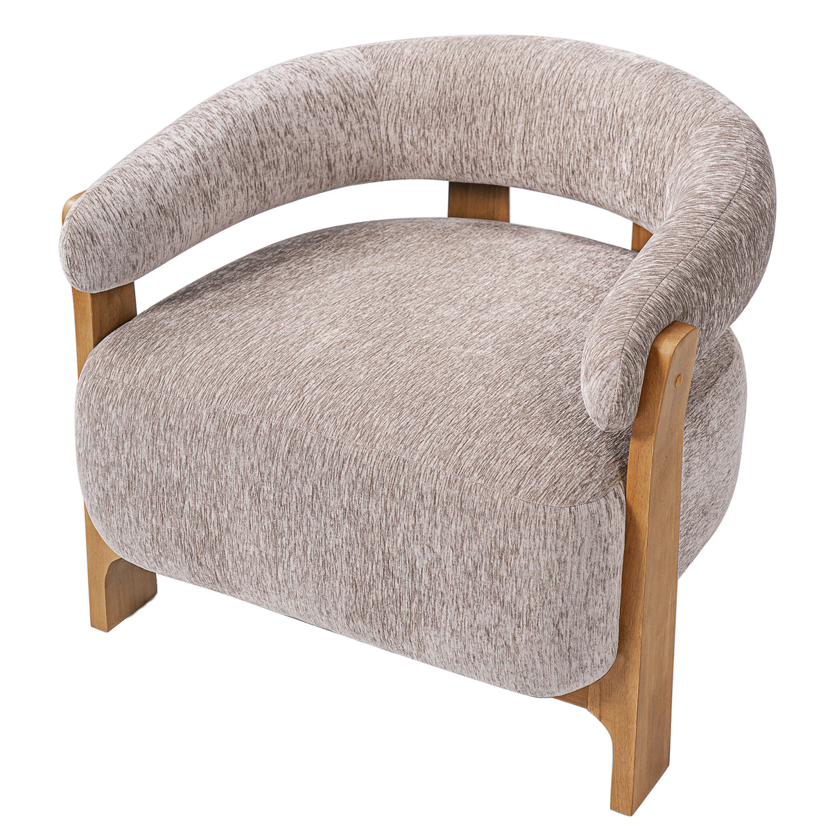 Boucle Barrel Accent Chair – view 5