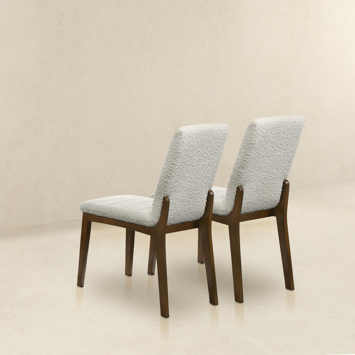Ines Ivory Boucle Dining Chairs, Set of 2 – view 5