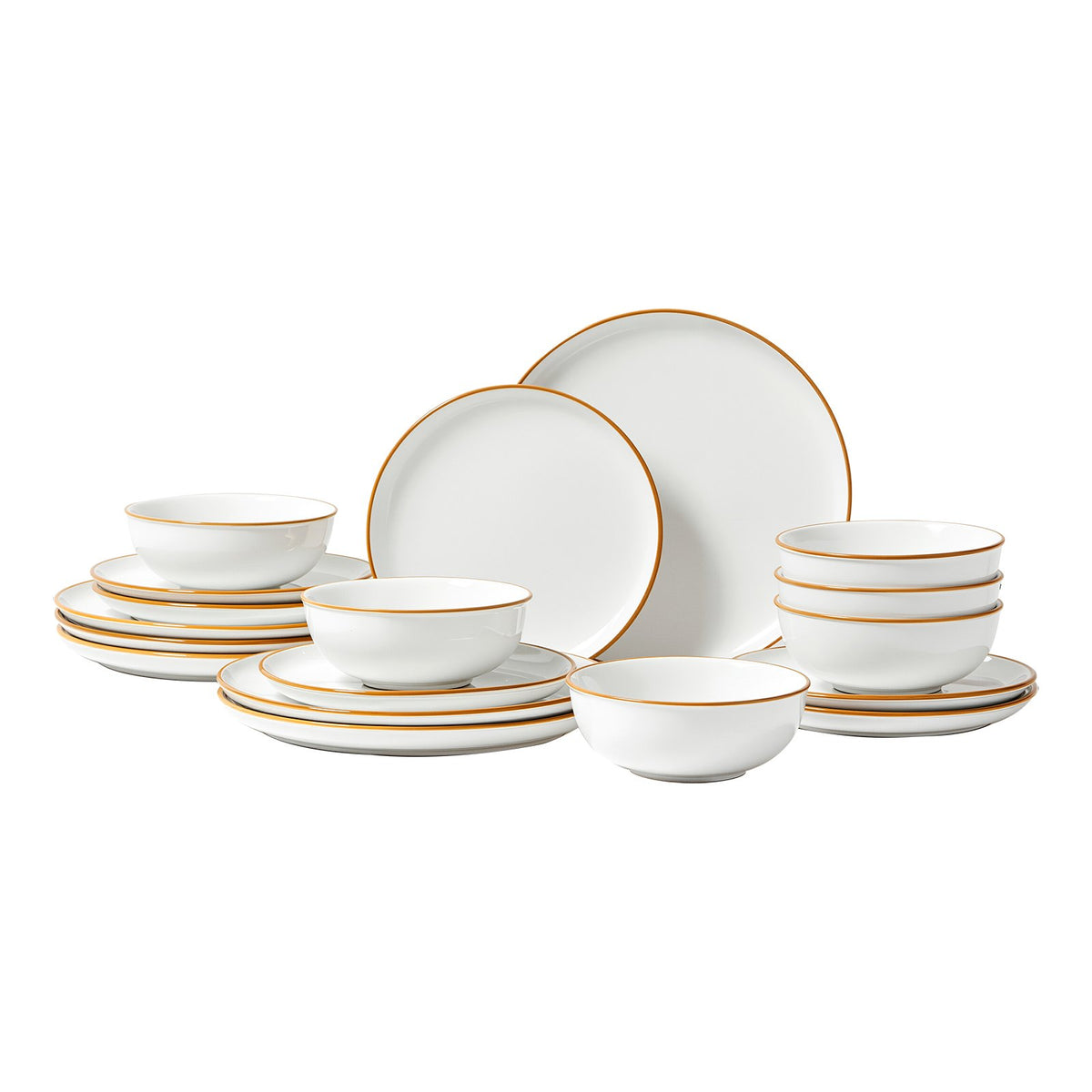 Sable Rim Ceramic Dinnerware Set