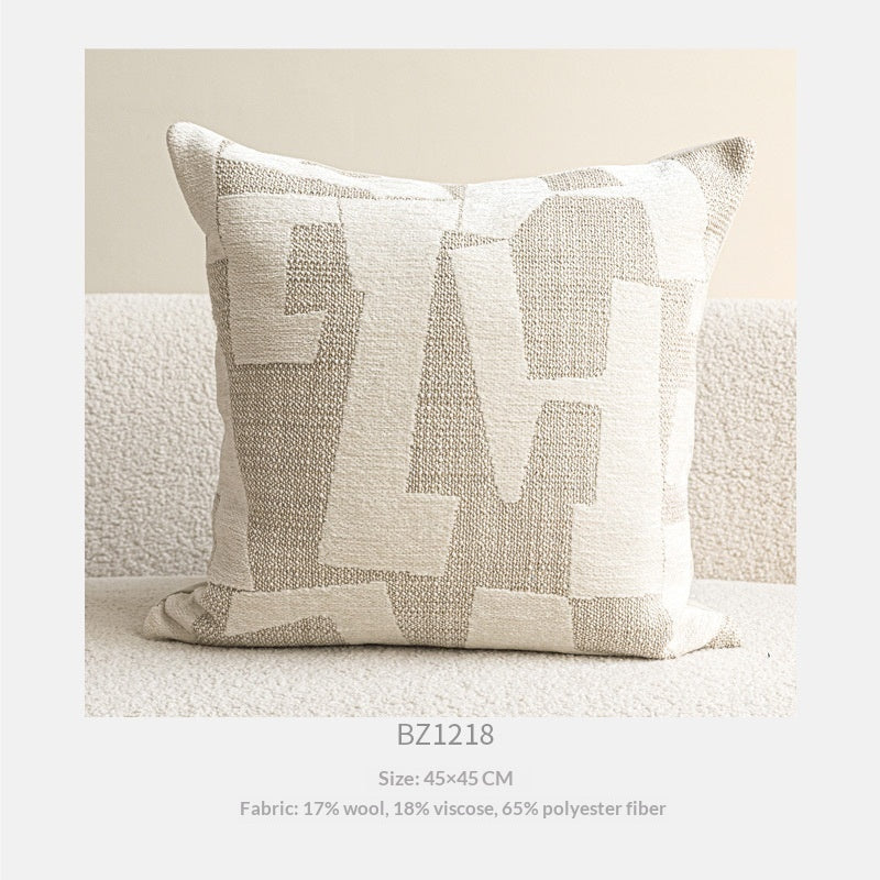 Sandstone Geometric Cushion Cover – view 4