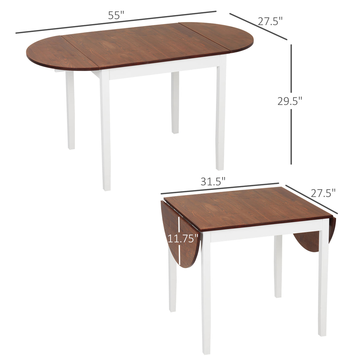drop leaf dining table and chairs