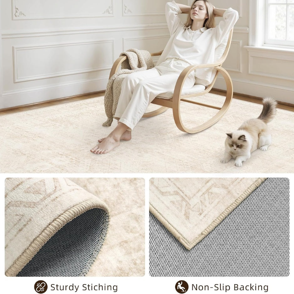 Dune Textured Wool-Look Rug – view 6