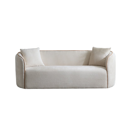 Arc Curved Boucle Sofa – view 3