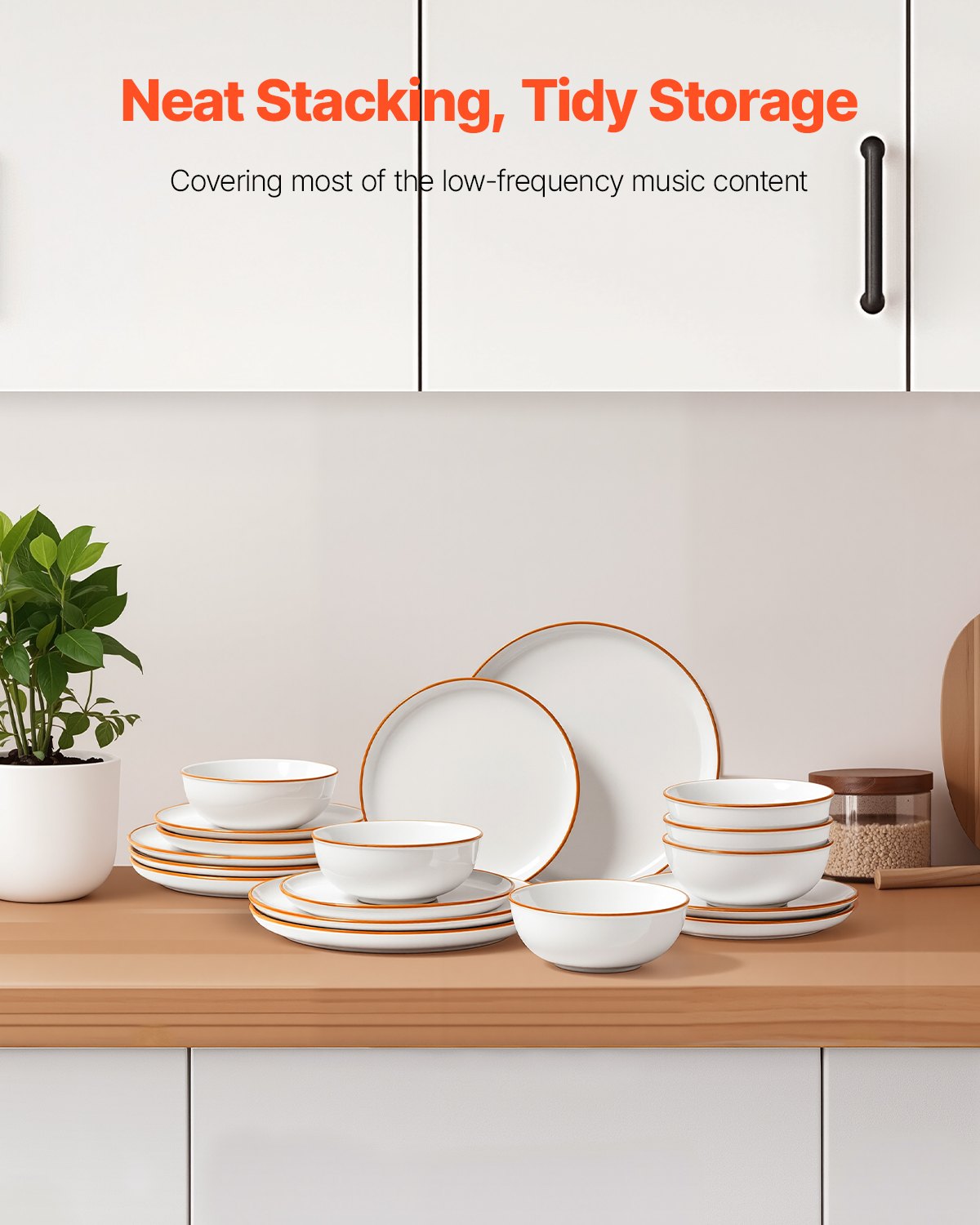 Sable Rim Ceramic Dinnerware Set – view 6