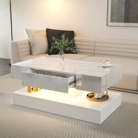 High LED Coffee Table for Living Room