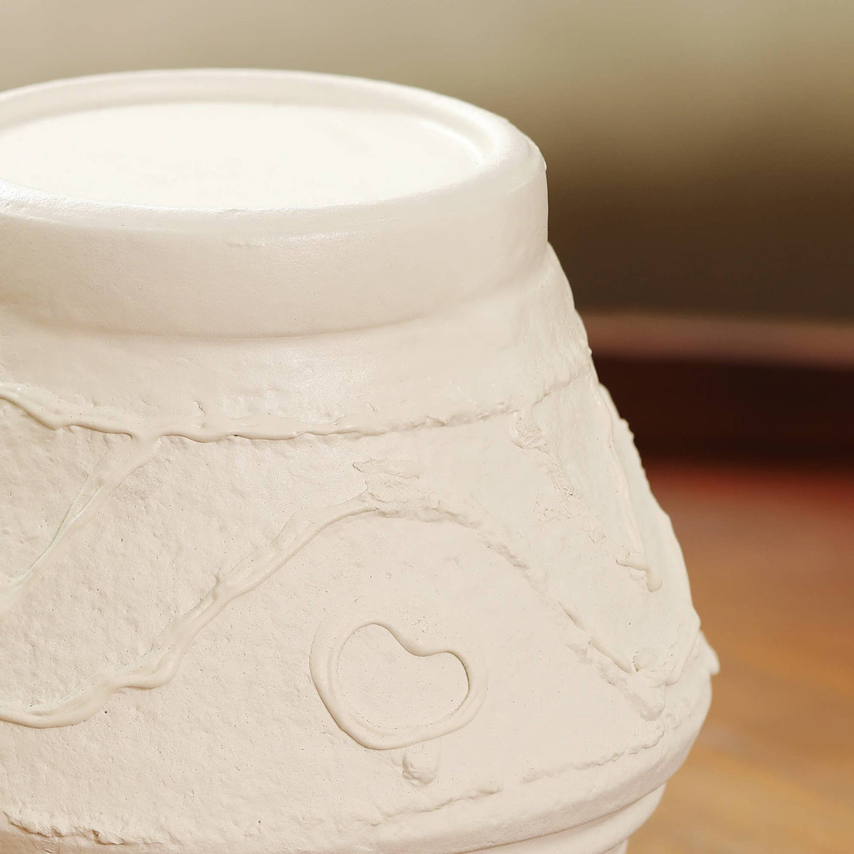 Lumen Stone Ribbed Candle Holder – view 2