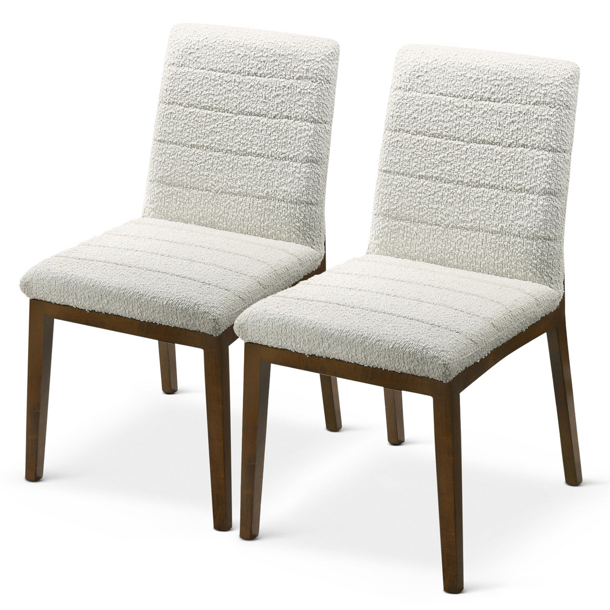Ines Ivory Boucle Dining Chairs, Set of 2 – view 2