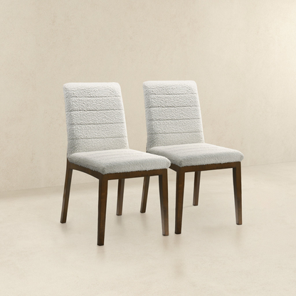 Ines Ivory Boucle Dining Chairs, Set of 2 – view 3
