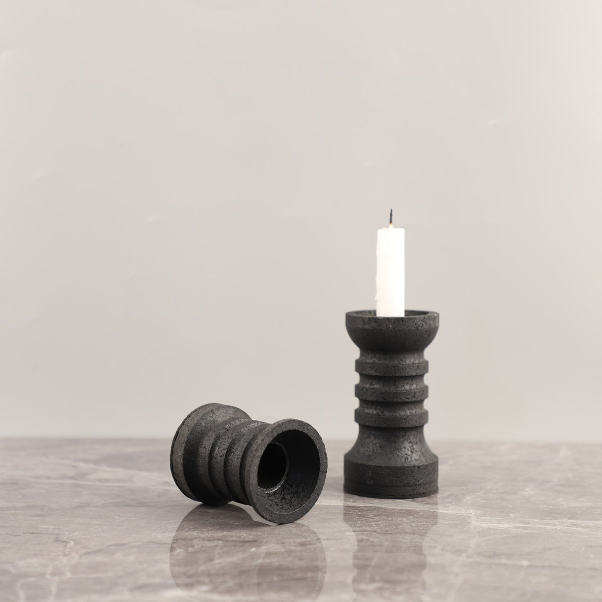 Sable Limestone Candle Holder – view 7