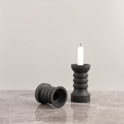 Sable Limestone Candle Holder – view 7