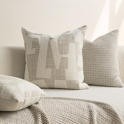 Sandstone Geometric Cushion Cover – view 10