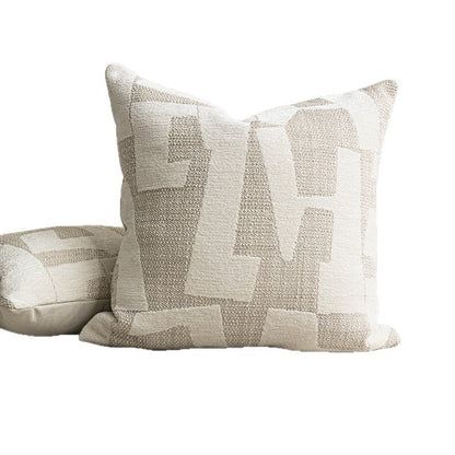 Sandstone Geometric Cushion Cover – view 3