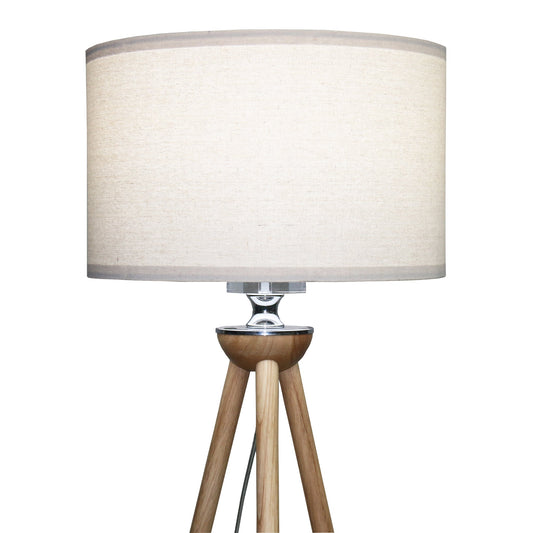 Lirios Wooden Tripod Floor Lamp