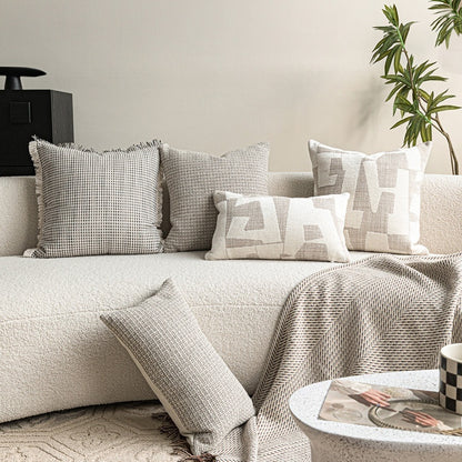 Sandstone Geometric Cushion Cover – view 5