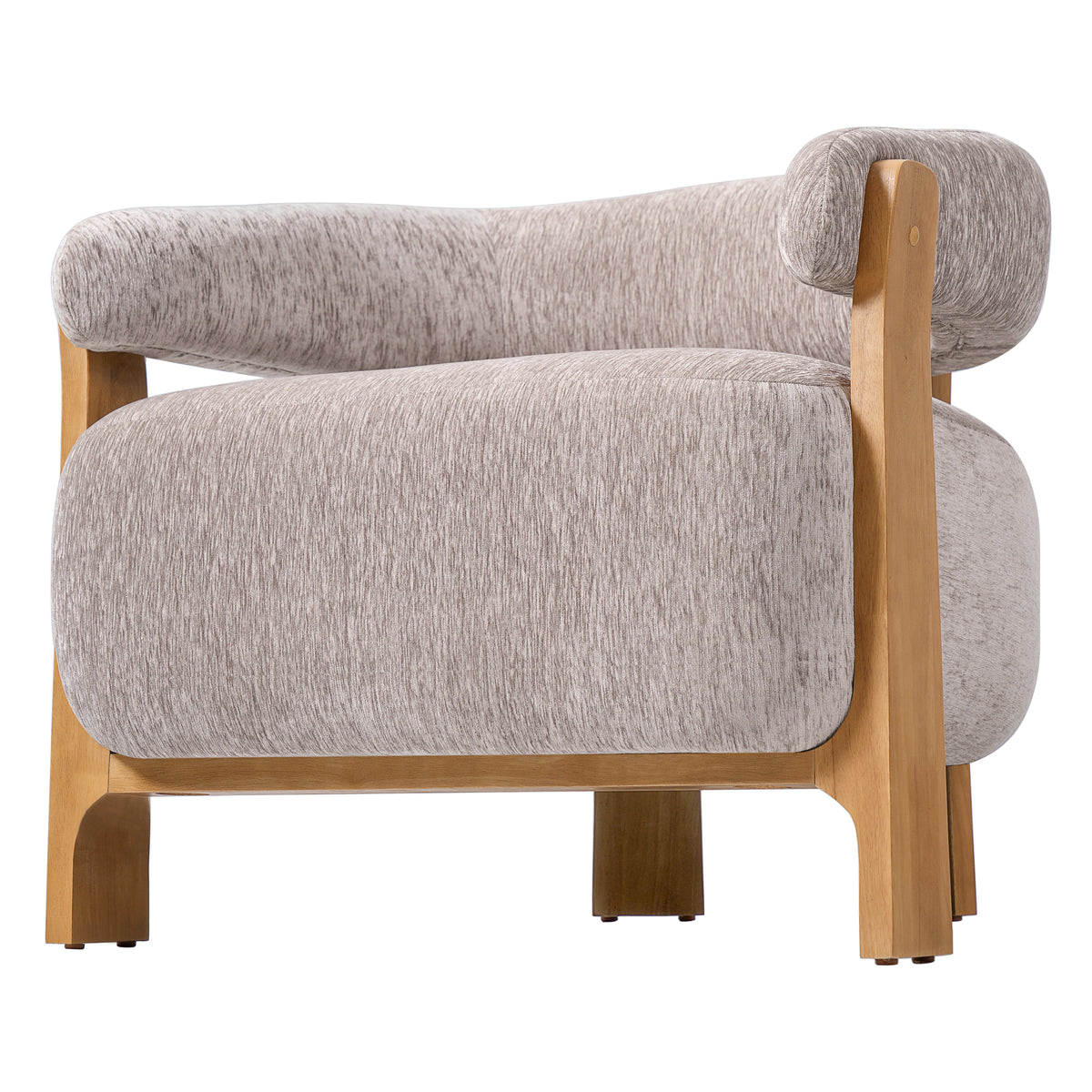 Boucle Barrel Accent Chair – view 6