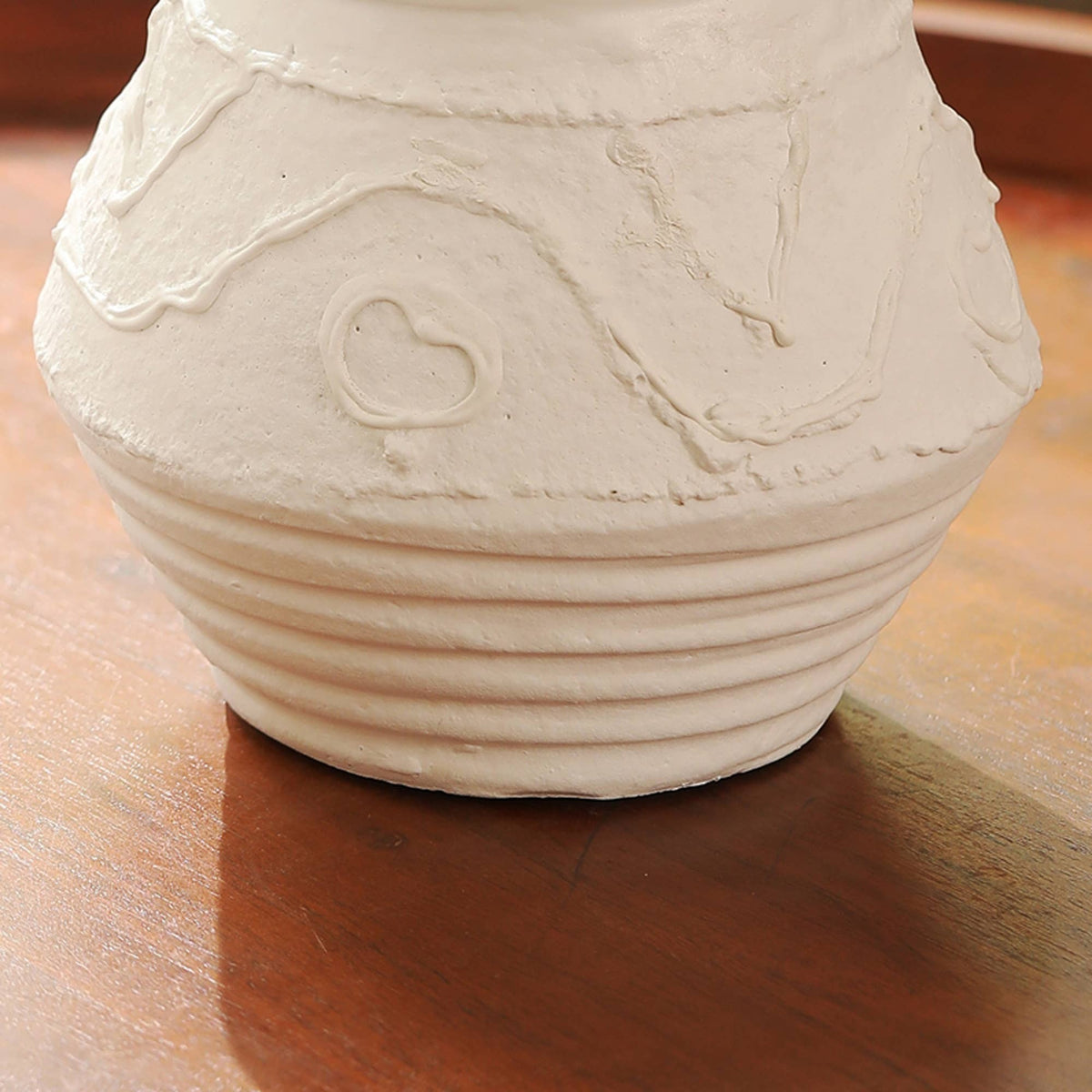 Lumen Stone Ribbed Candle Holder – view 3