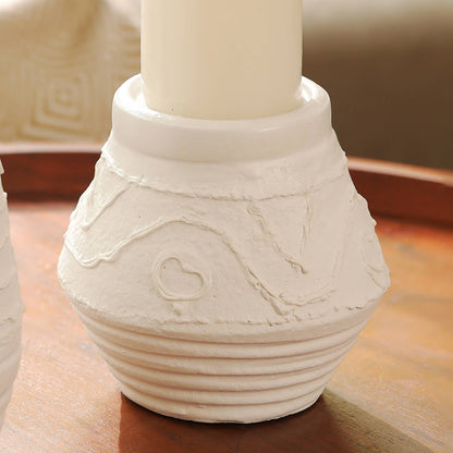 Lumen Stone Ribbed Candle Holder – view 5