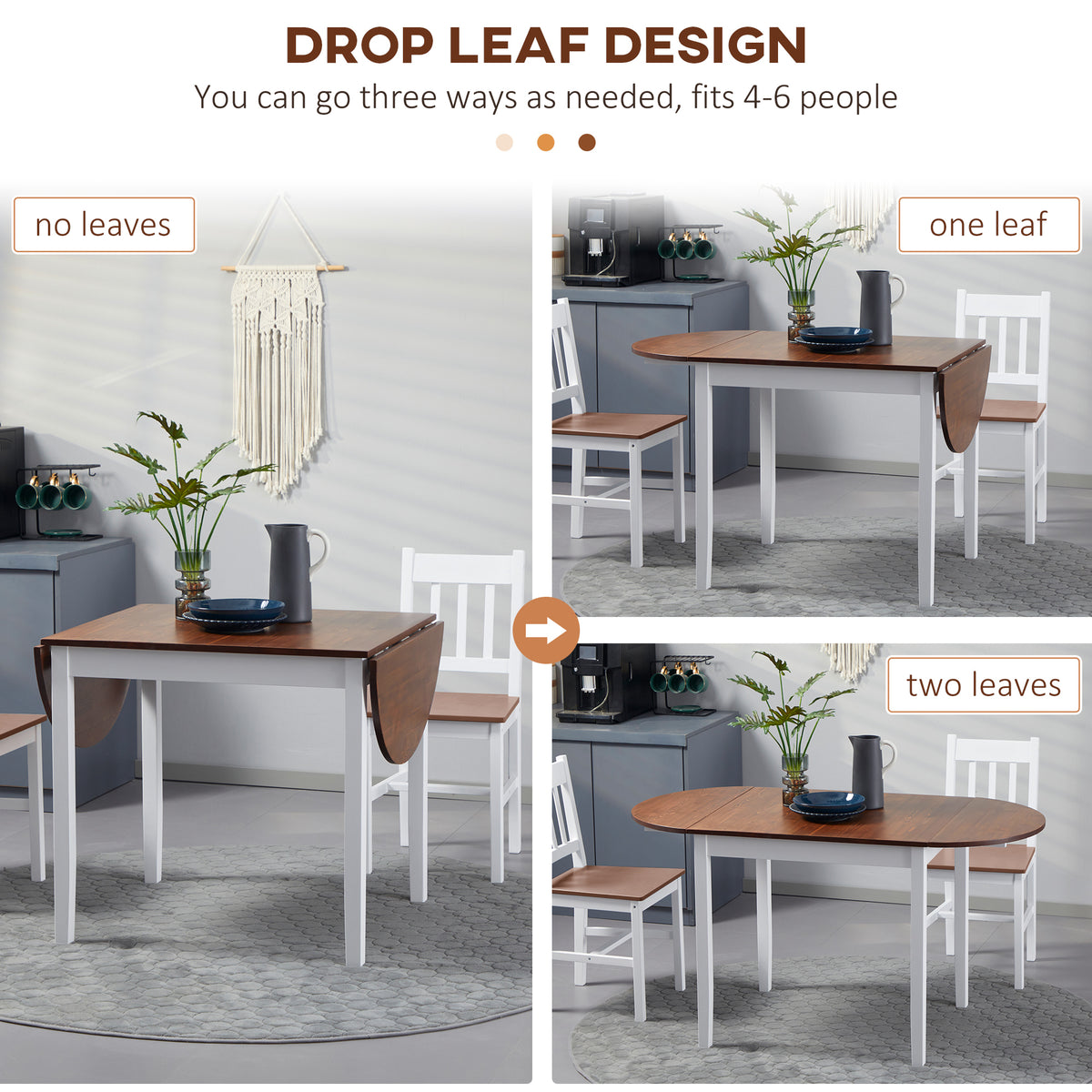 drop leaf dining table and chairs