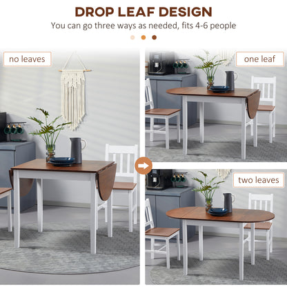 drop leaf dining table and chairs