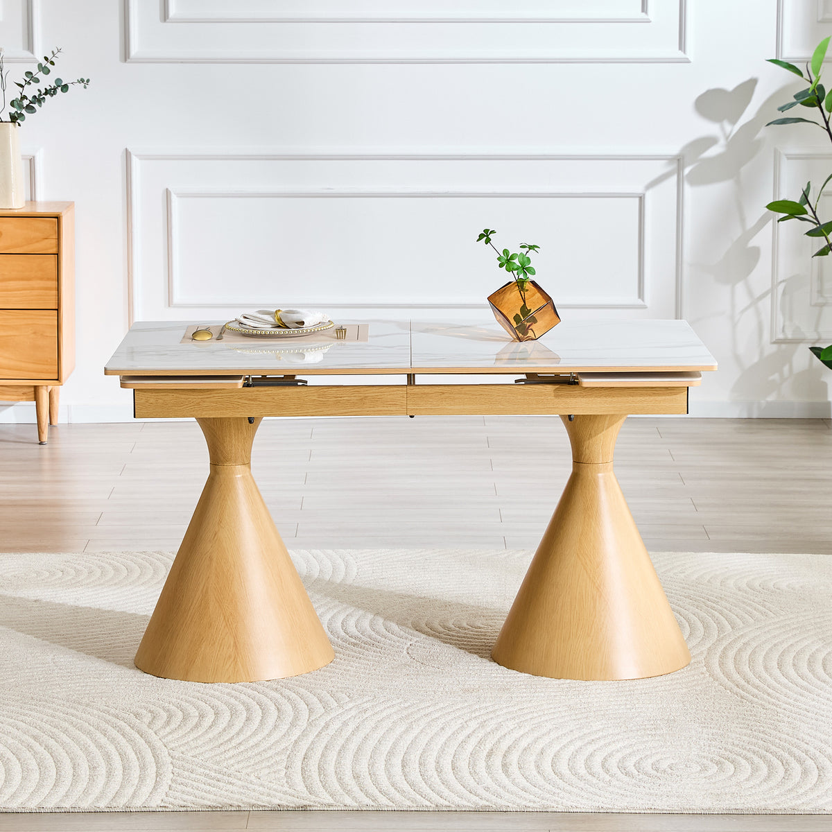 Extendable Stone-Top Dining